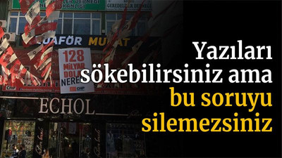 Yazıları sökebilirsiniz ama bu soruyu silemezsiniz!